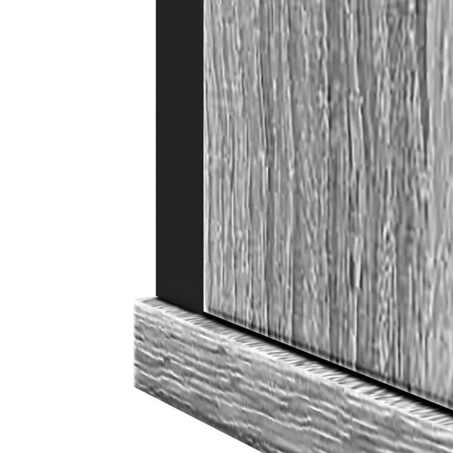 Armoire à miroir de salle de bain sonoma gris bois d’ingénierie - 10