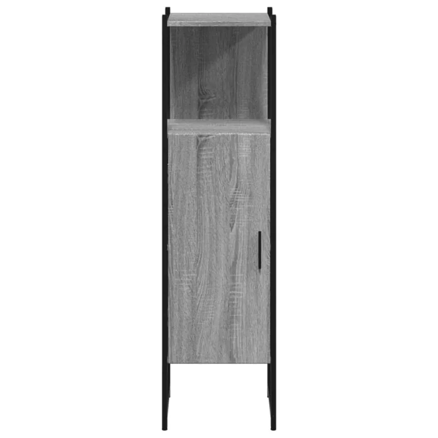 Armoire de salle de bain sonoma gris 33x33x120,5 cm - 5