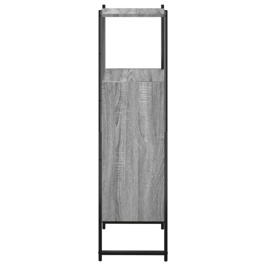 Armoire de salle de bain sonoma gris 33x33x120,5 cm - 7