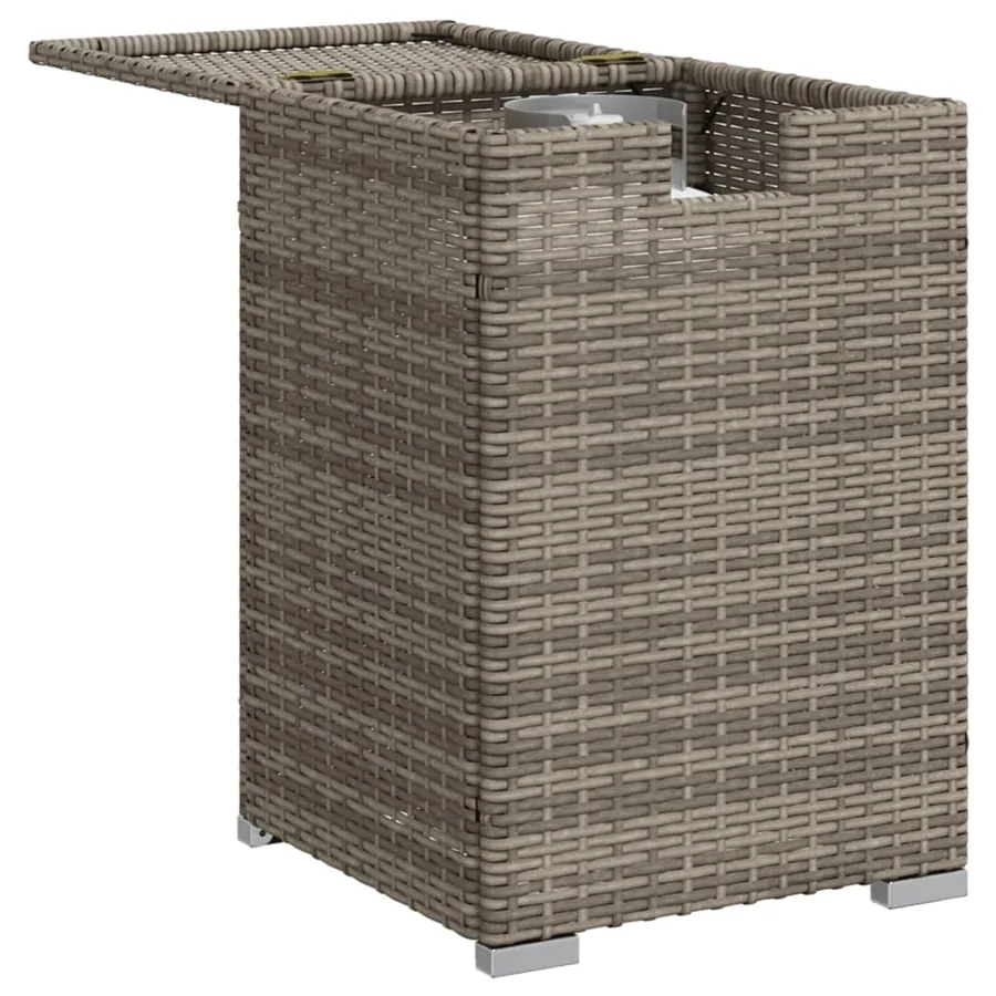 Table de couverture de bouteille de propane gris 40x40x60 cm - 4