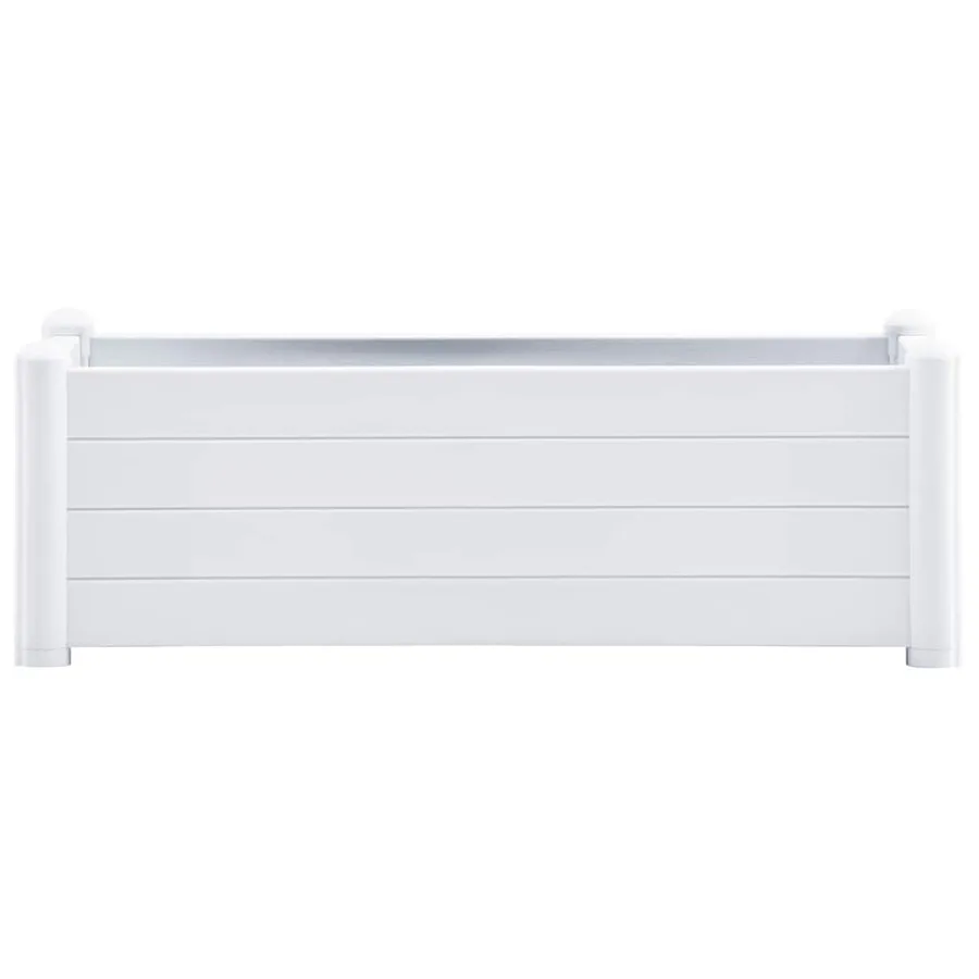 Lit surélevé de jardin PP Blanc 100x43x35 cm - 3