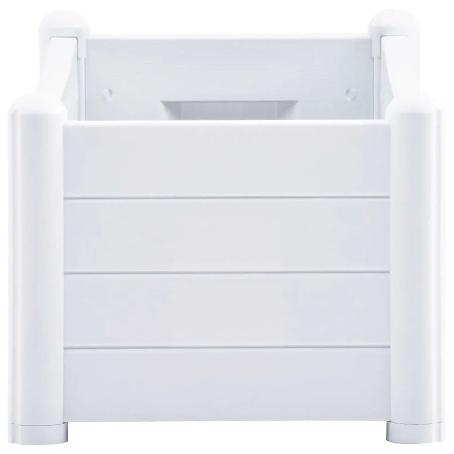 Lit surélevé de jardin PP Blanc 100x43x35 cm - 4
