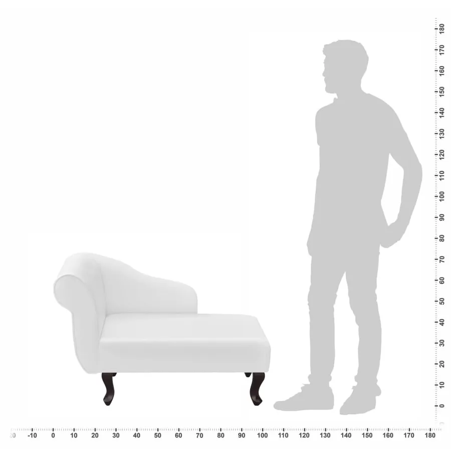 Chaise longue Blanc Similicuir - 5