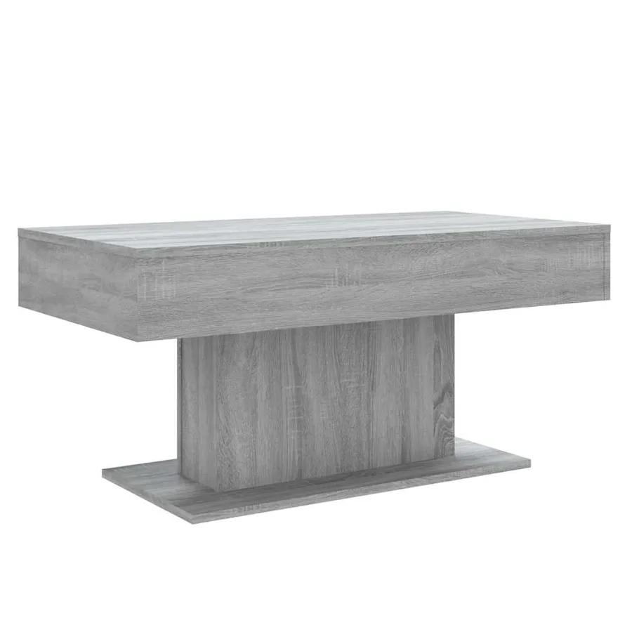 Table basse Sonoma gris 96x50x45 cm Bois d'ingénierie - 2
