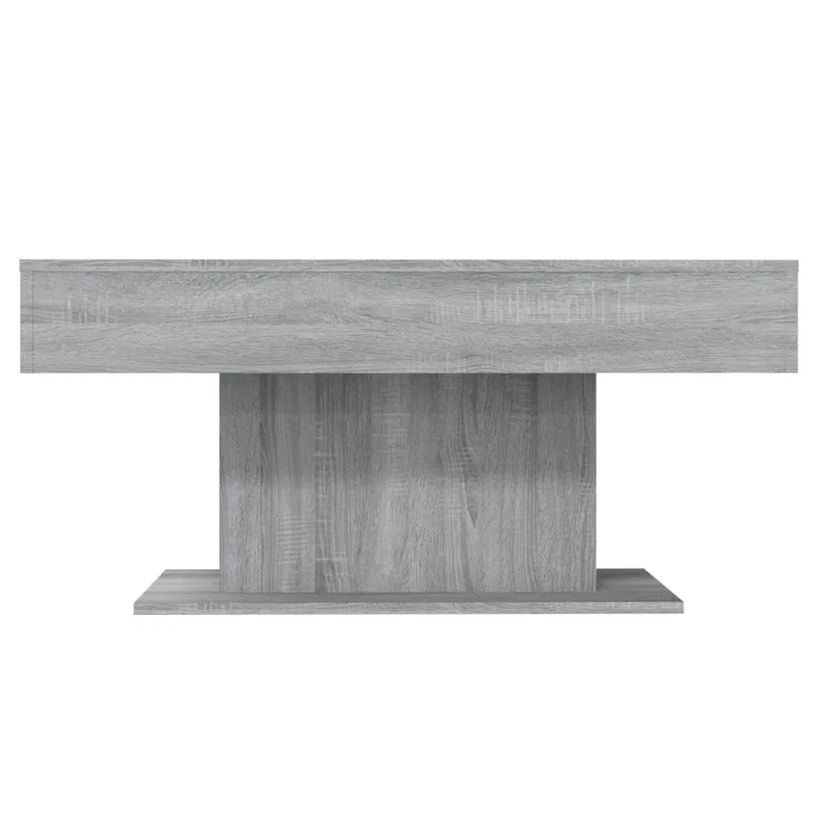 Table basse Sonoma gris 96x50x45 cm Bois d'ingénierie - 5