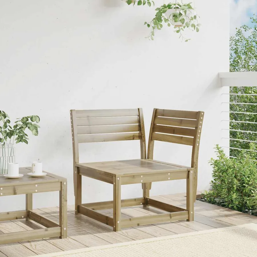 Canapé d'angle de jardin a73x73x78 cm bois de pin imprégné - 3