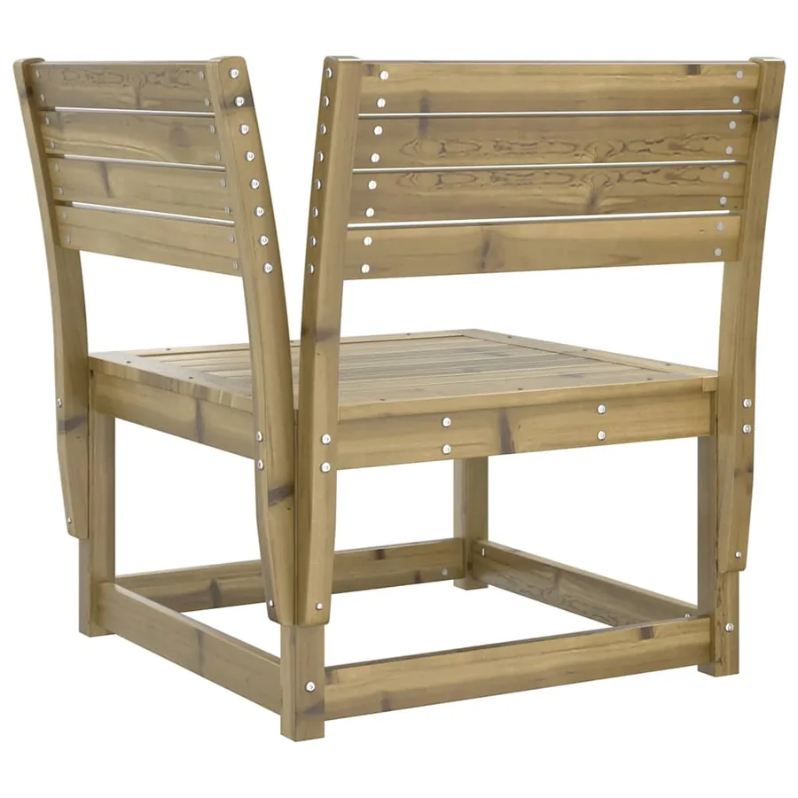 Canapé d'angle de jardin a73x73x78 cm bois de pin imprégné - 6