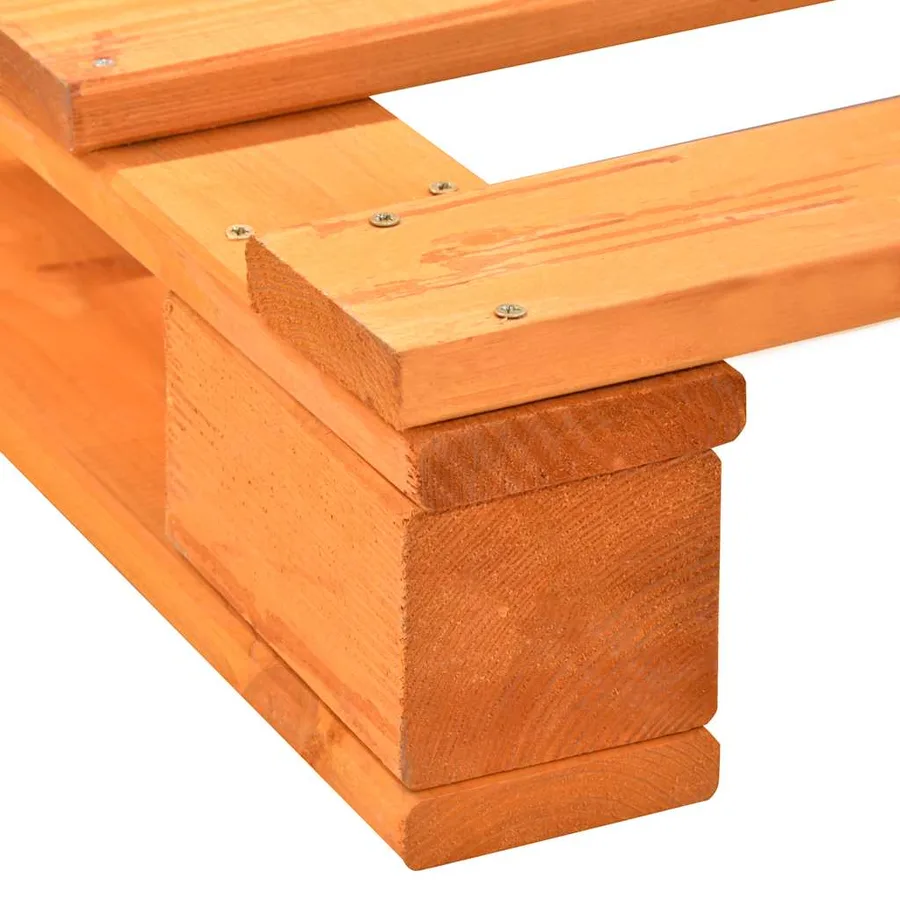 Cadre de lit de palette sans matelas 140x200 cm bois massif - 6