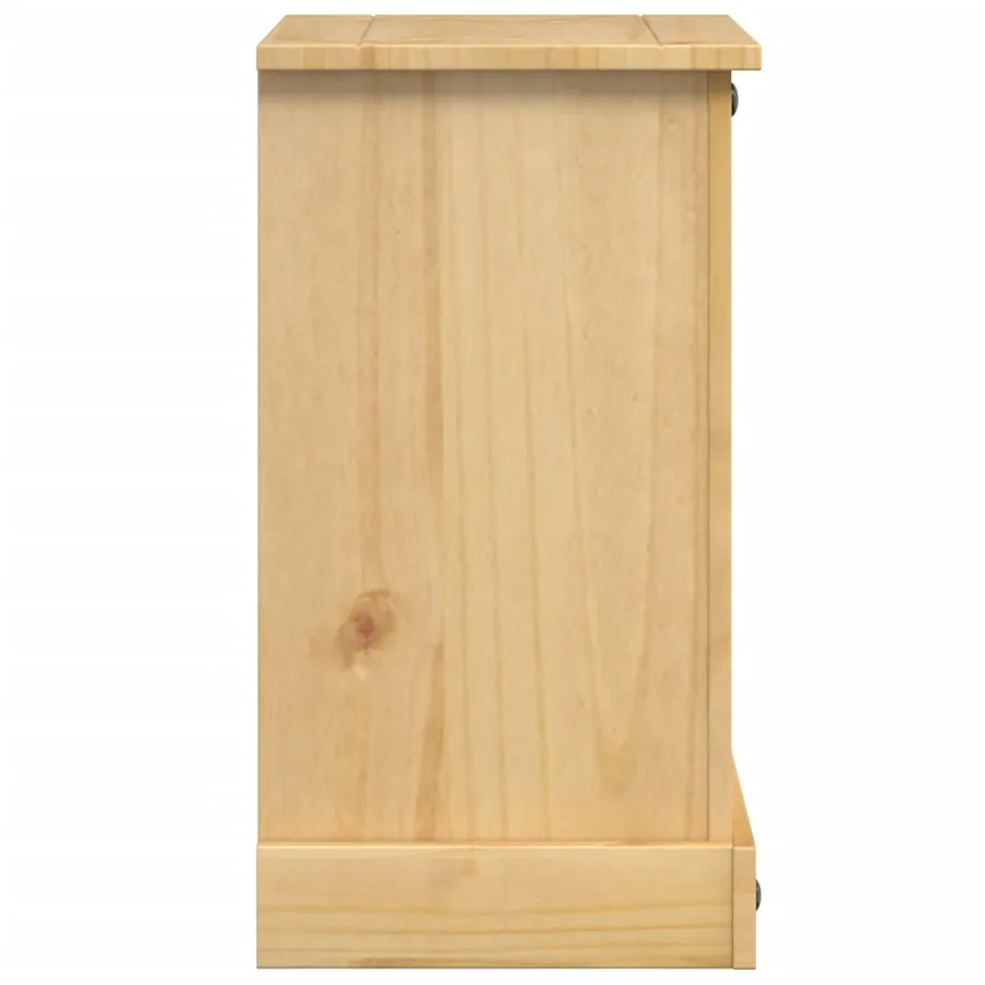 Table de chevet Corona 45x35x64 cm bois de pin massif - 5