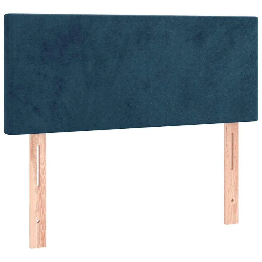 Sommier à lattes de lit avec matelas LED Bleu foncé 100x200 cm - 7