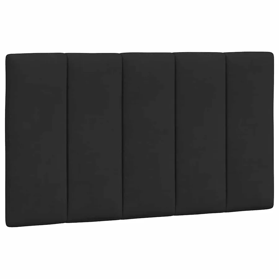 Coussin de tête de lit Hanko noir 80 cm velours - 2