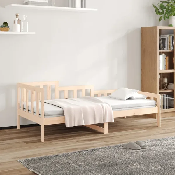 Lit de jour sans matelas 90x200 cm bois de pin massif