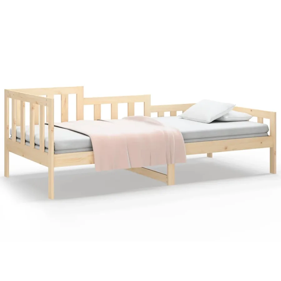 Lit de jour sans matelas 90x200 cm bois de pin massif - 2