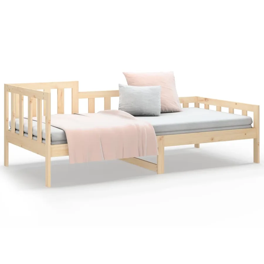 Lit de jour sans matelas 90x200 cm bois de pin massif - 5
