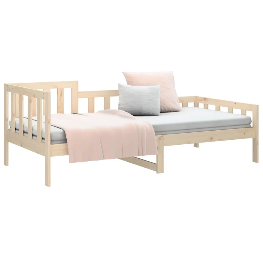Lit de jour sans matelas 90x200 cm bois de pin massif - 6
