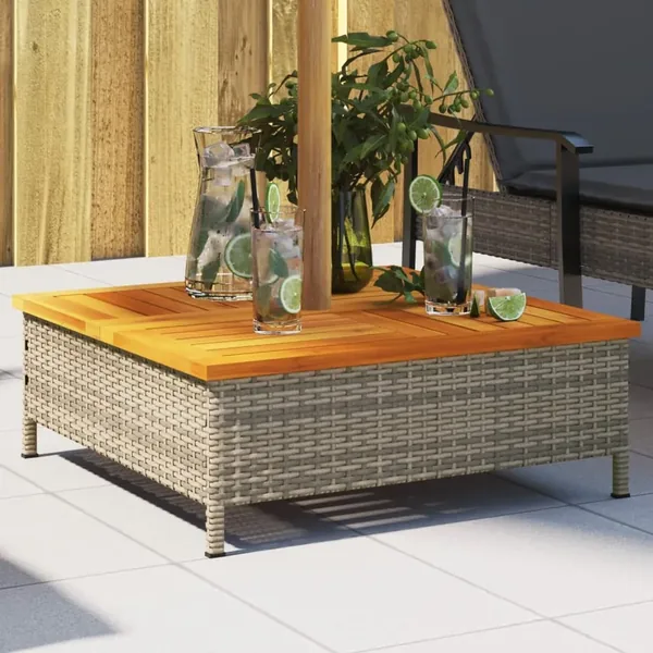 Couvercle de base de parasol gris 70x70x25 cm