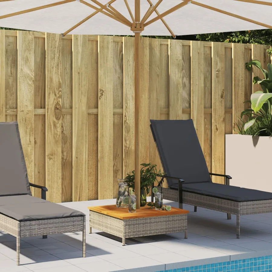 Couvercle de base de parasol gris 70x70x25 cm - 3