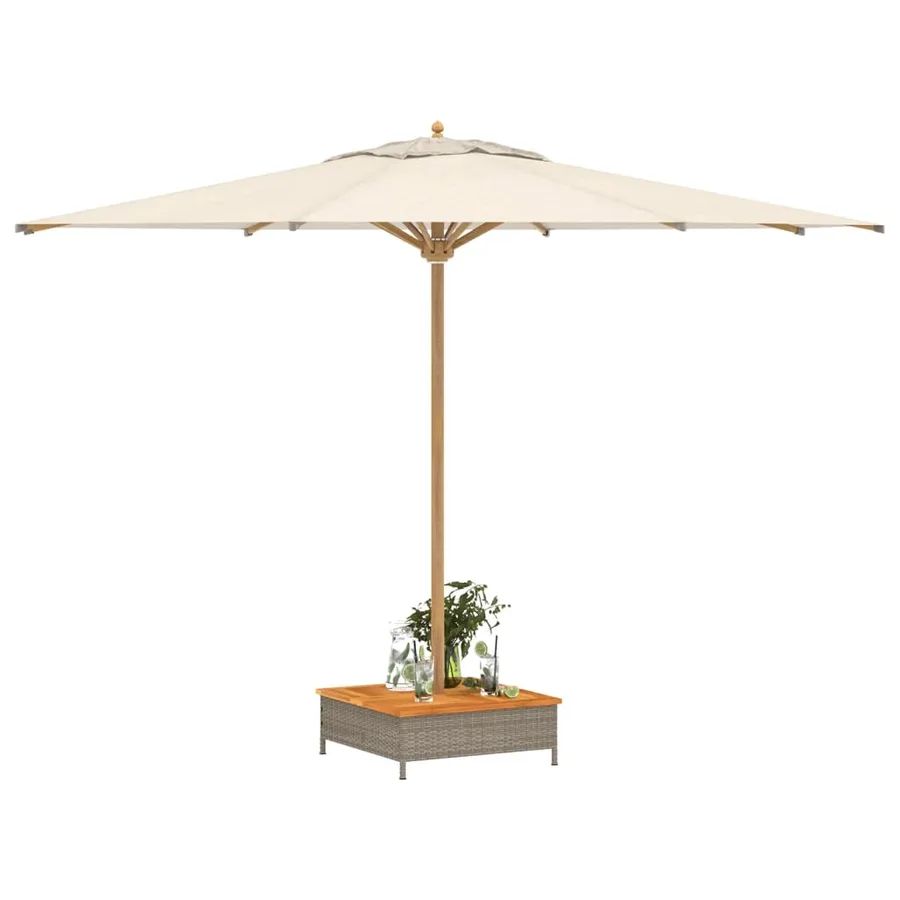 Couvercle de base de parasol gris 70x70x25 cm - 4