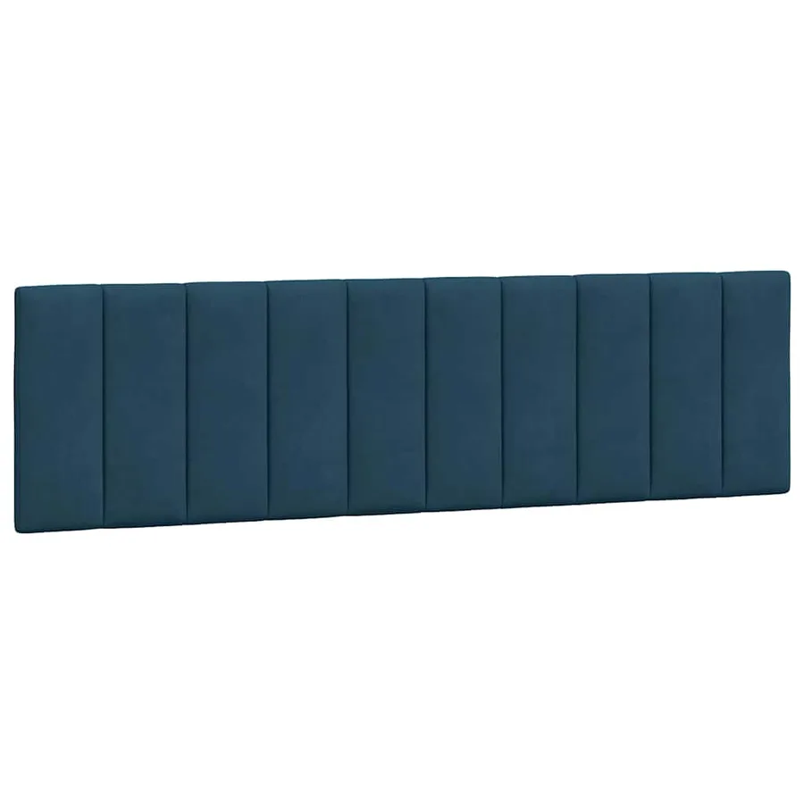Coussin de tête de lit Hanko bleu 180 cm velours - 2