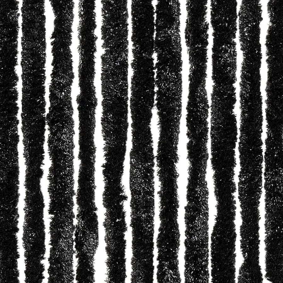 Rideau anti-mouches anthracite 100x200 cm chenille - 5
