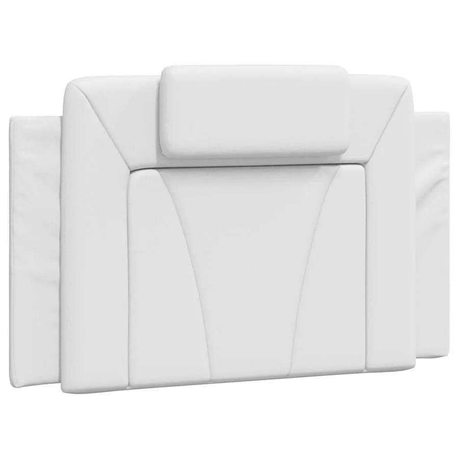 Coussin de tête de lit Viana blanc 90 cm similicuir - 2