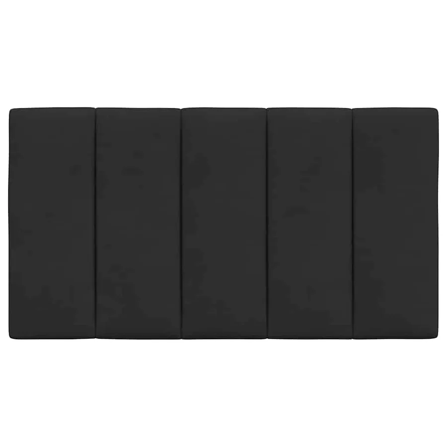 Coussin de tête de lit Hanko noir 90 cm velours - 5