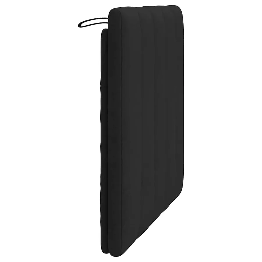 Coussin de tête de lit Hanko noir 90 cm velours - 6
