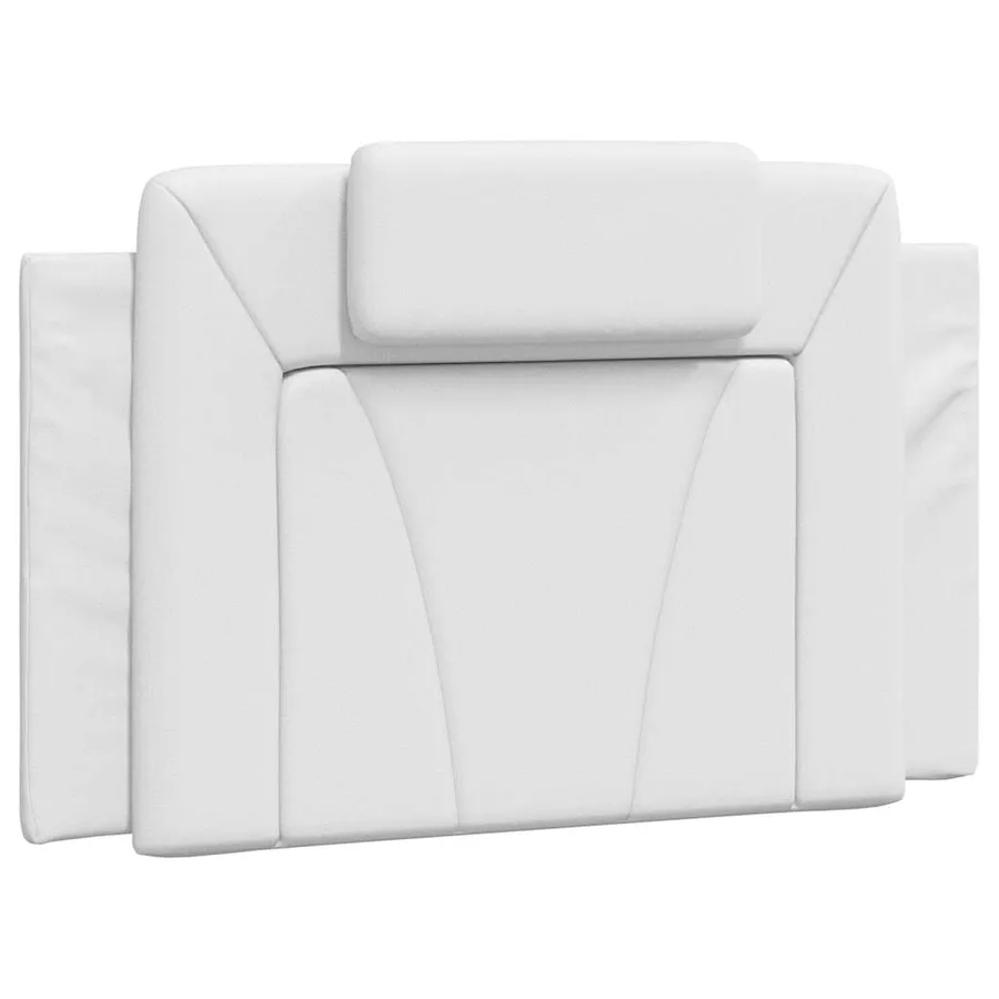 Coussin de tête de lit Viana blanc 80 cm similicuir - 2