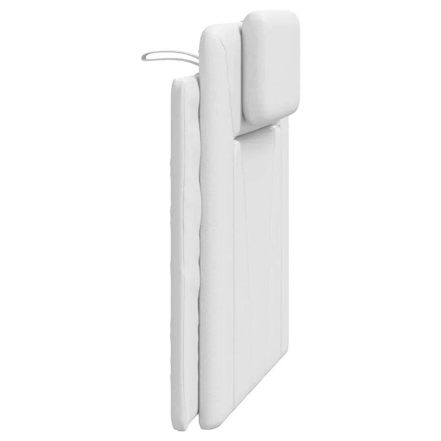 Coussin de tête de lit Viana blanc 80 cm similicuir - 6