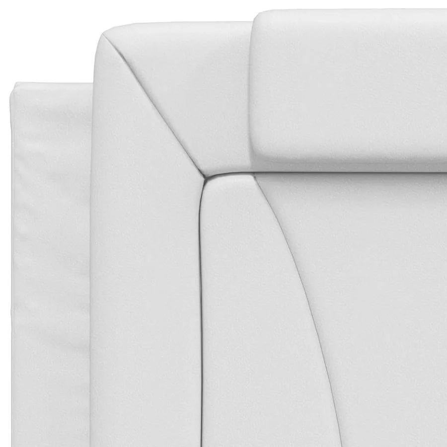 Coussin de tête de lit Viana blanc 80 cm similicuir - 8