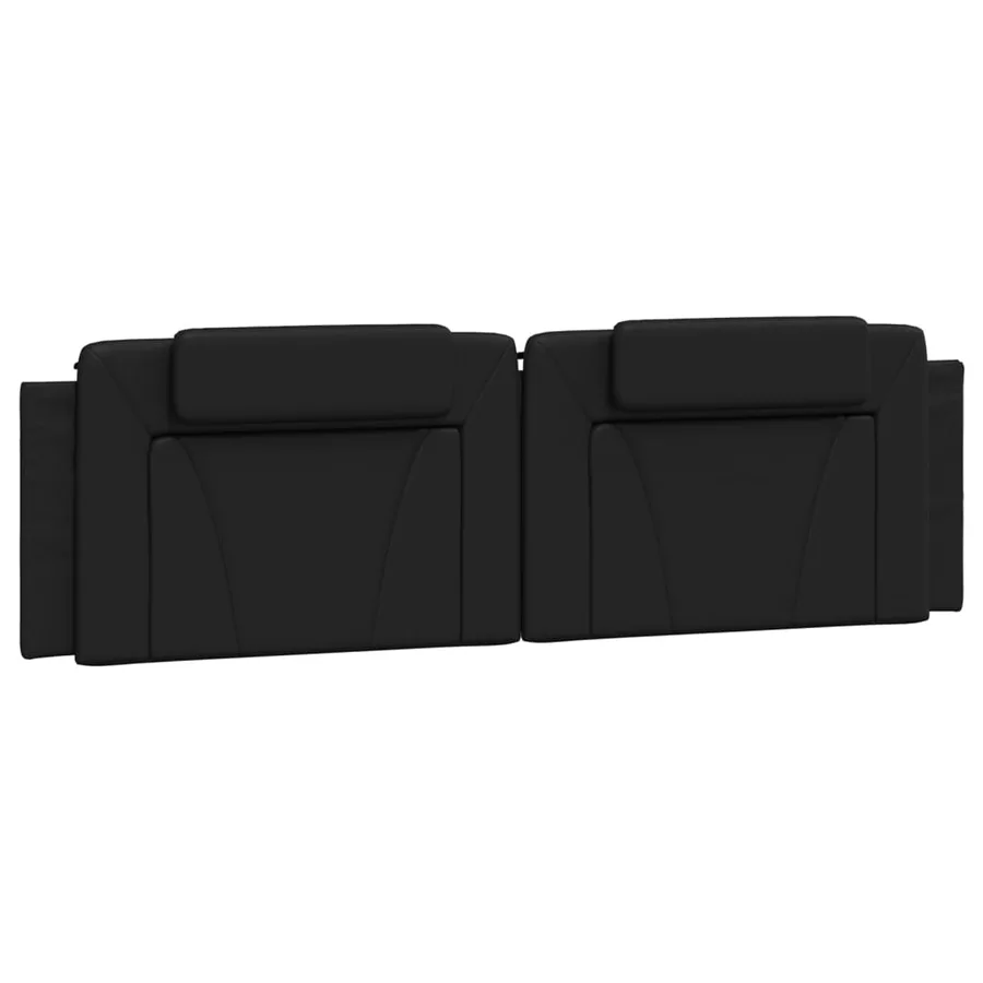 Coussin de tête de lit Viana noir 180 cm similicuir - 2