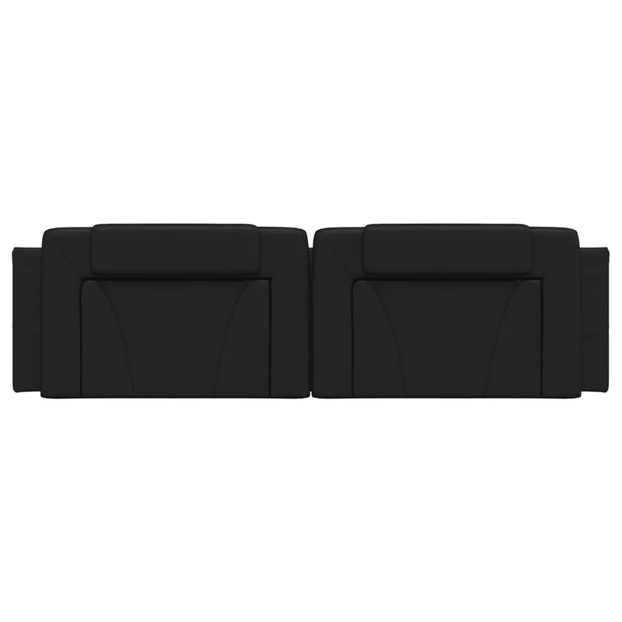 Coussin de tête de lit Viana noir 180 cm similicuir - 5