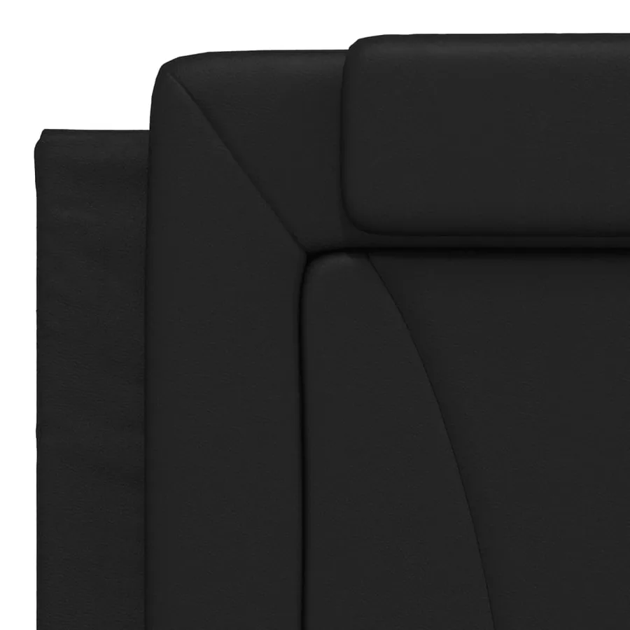 Coussin de tête de lit Viana noir 180 cm similicuir - 8