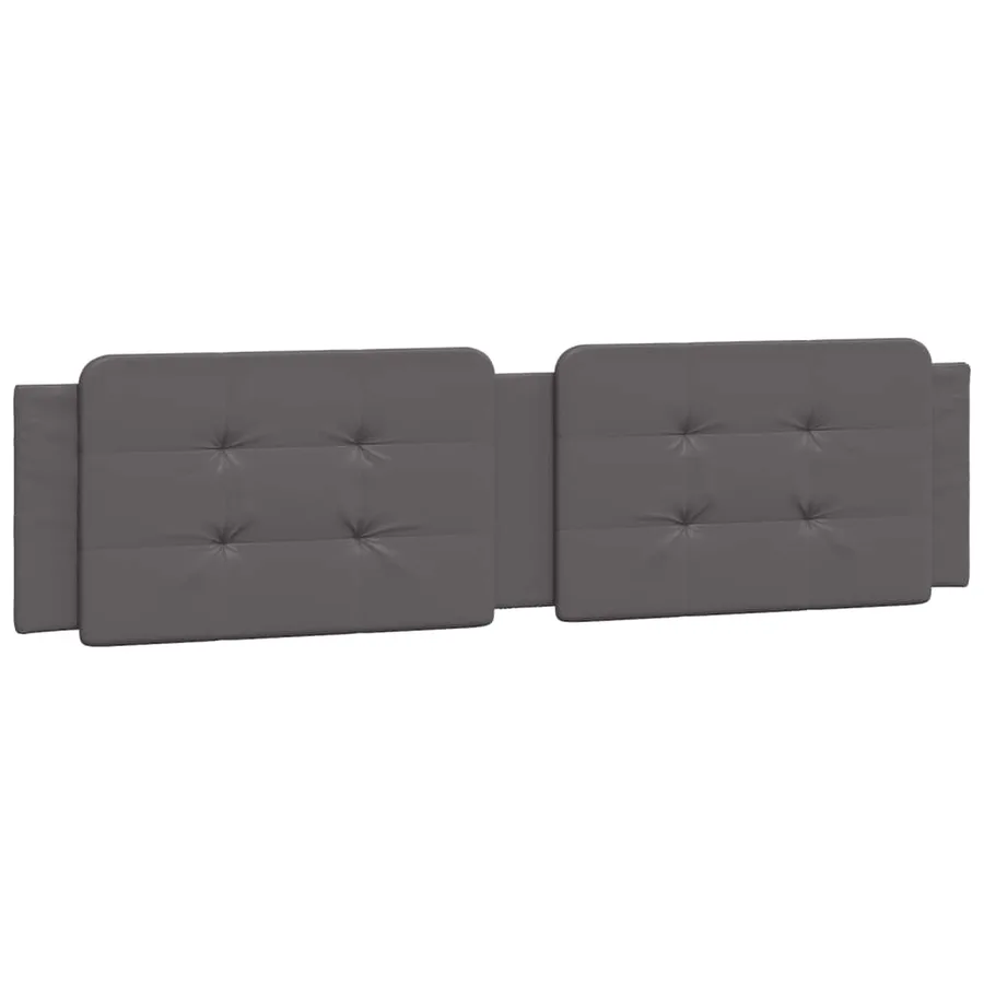 Coussin de tête de lit Zadar gris 200 cm similicuir - 2