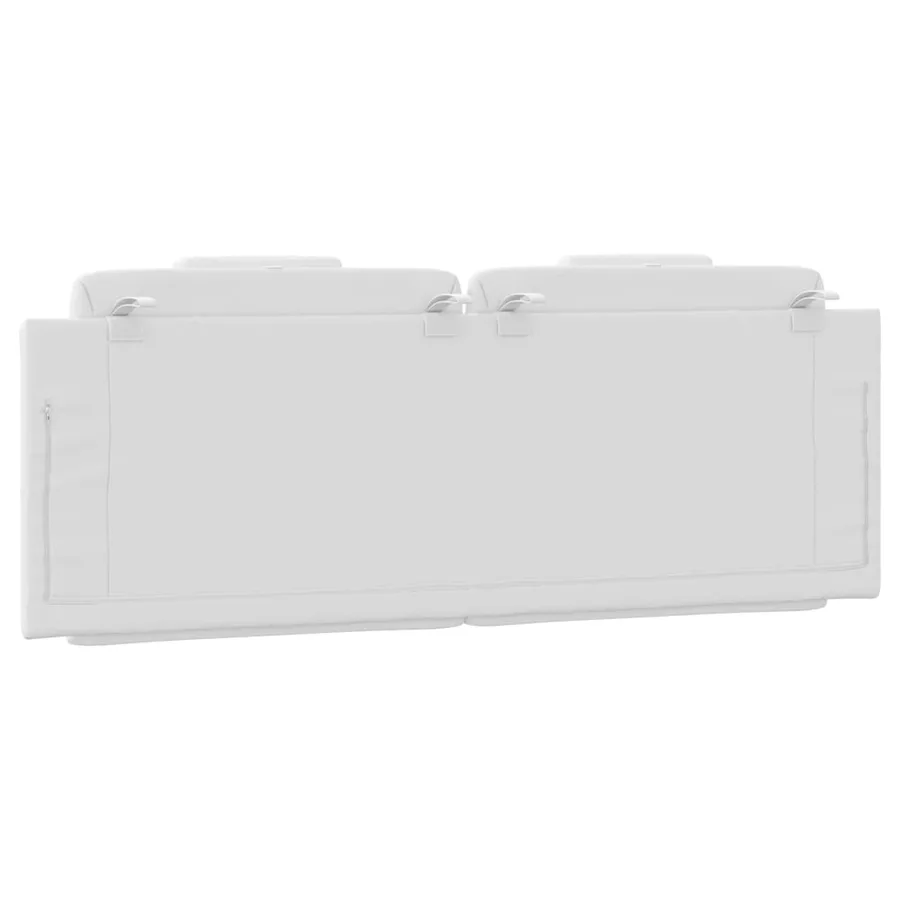 Coussin de tête de lit Viana blanc 120 cm similicuir - 7