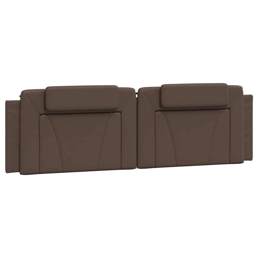 Coussin de tête de lit Viana marron 180 cm similicuir - 2