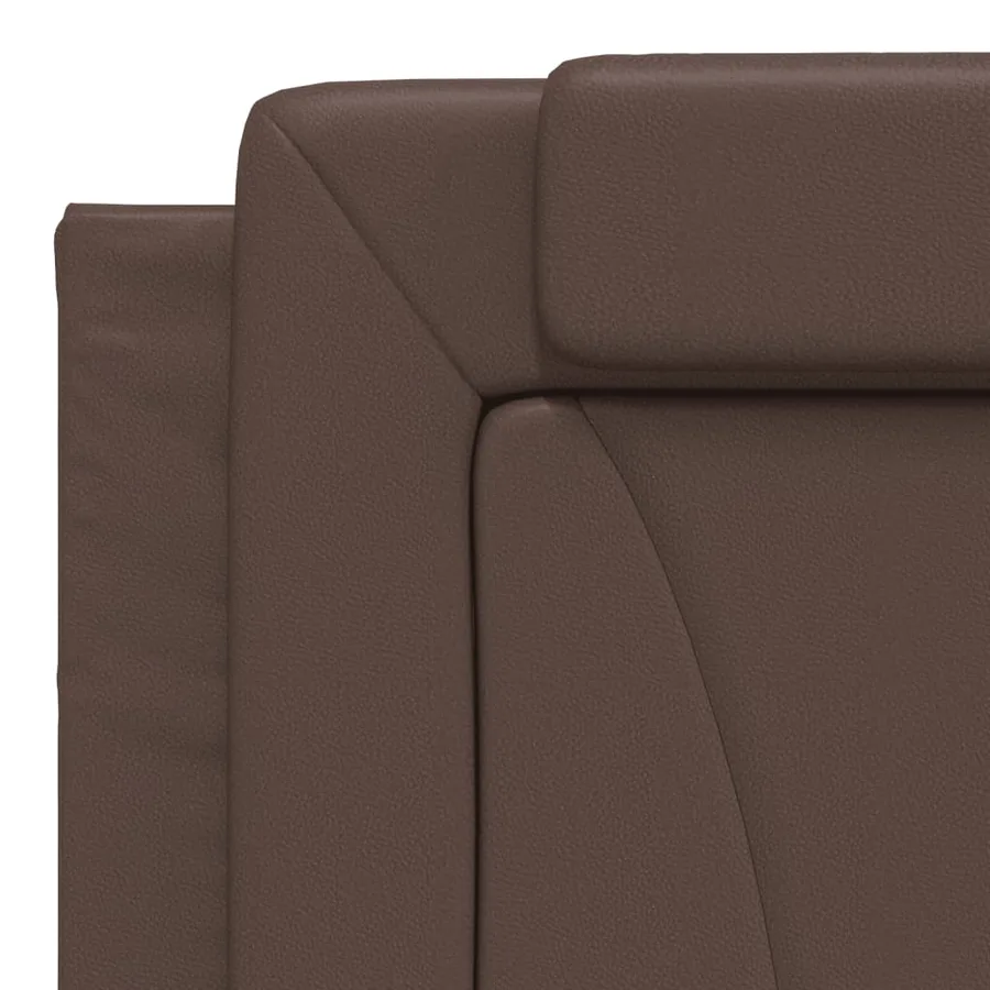 Coussin de tête de lit Viana marron 180 cm similicuir - 8