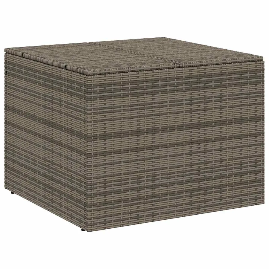 Boîte de rangement de jardin gris 291L résine tressée - 2