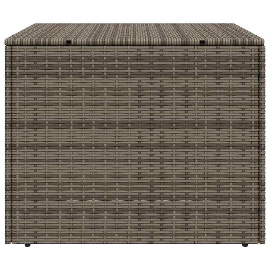 Boîte de rangement de jardin gris 291L résine tressée - 5