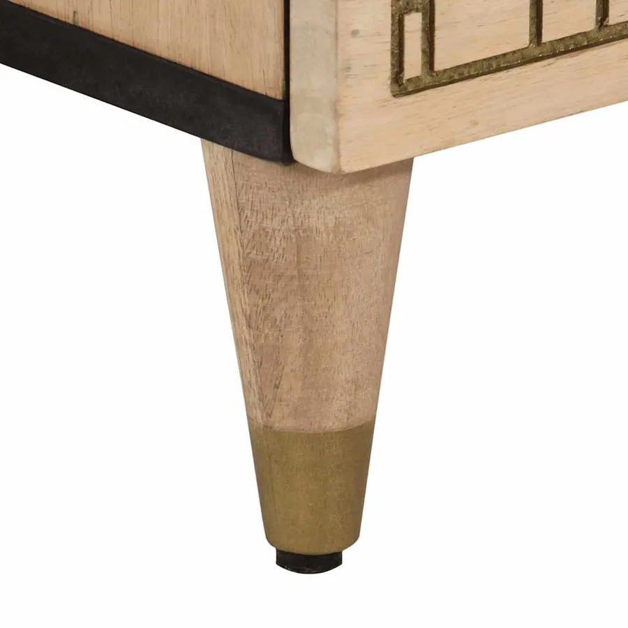 Armoire latérale 60x33x75 cm bois massif de manguier - 9