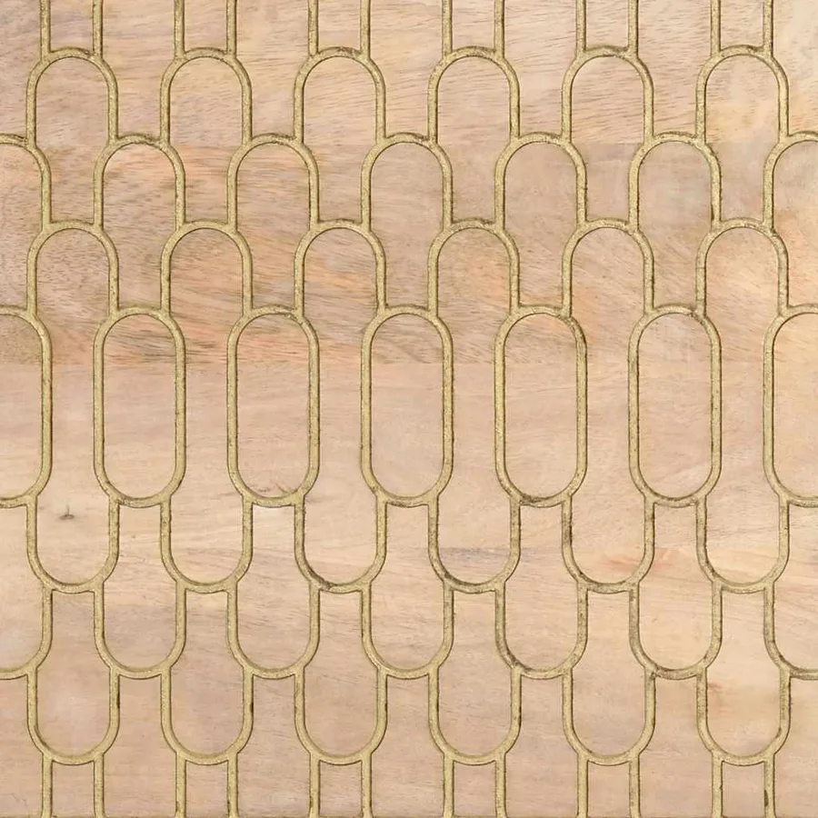 Meuble TV 100x33x46 cm bois massif de manguier - 9