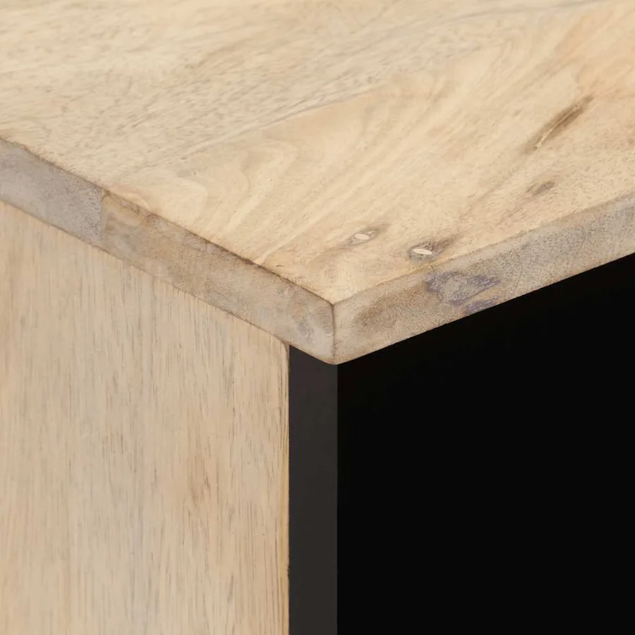 Meuble TV 100x33x46 cm bois massif de manguier - 6