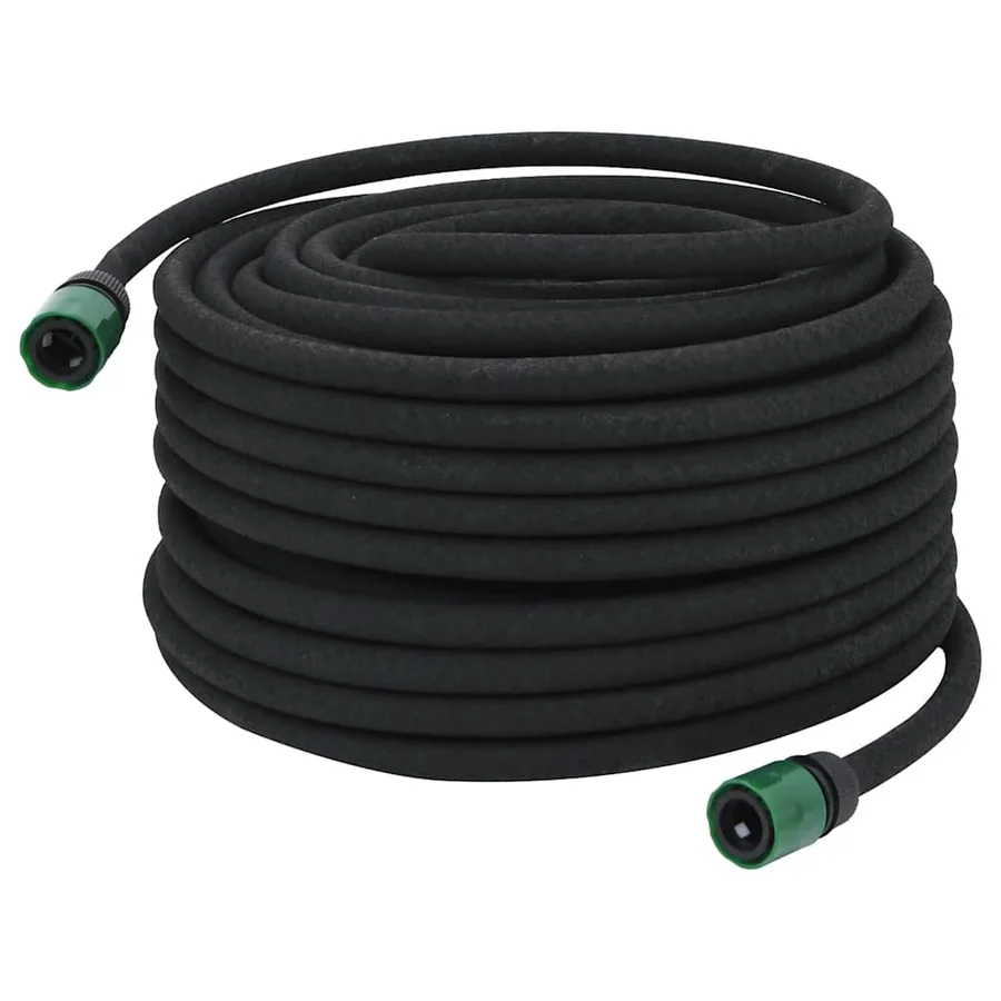 Tuyau d'arrosage de jardin noir 0,6" 50 m caoutchouc - 3