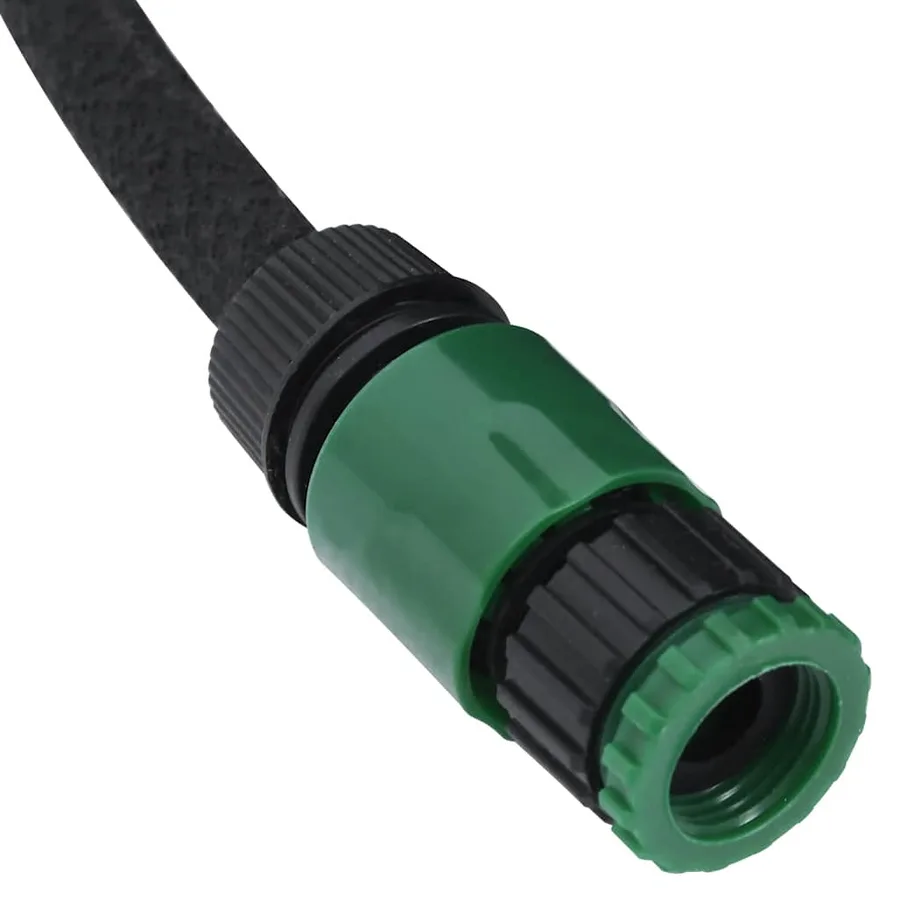 Tuyau d'arrosage de jardin noir 0,6" 50 m caoutchouc - 4