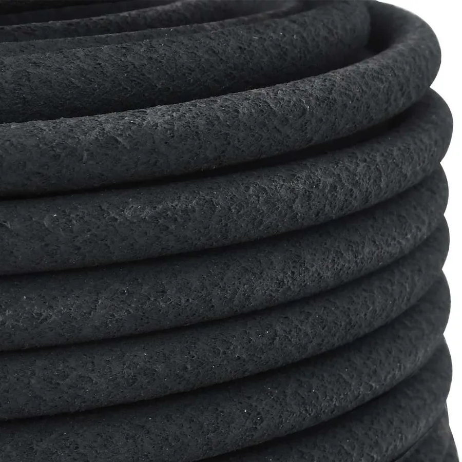 Tuyau d'arrosage de jardin noir 0,6" 50 m caoutchouc - 7