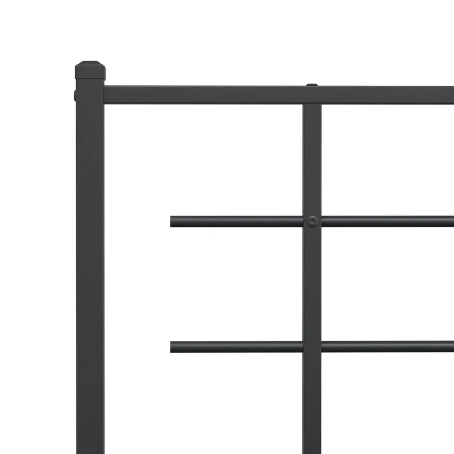 Tête de lit de remplacement métal noir 107 cm - 5