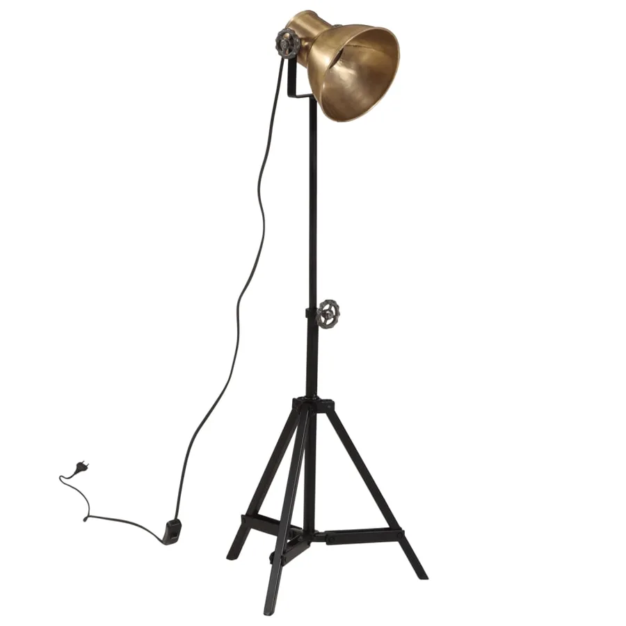 Lampadaire 25 W laiton antique 35x35x65/95 cm E27 - 2