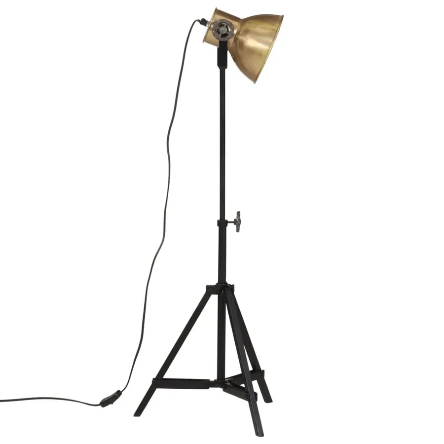 Lampadaire 25 W laiton antique 35x35x65/95 cm E27 - 4