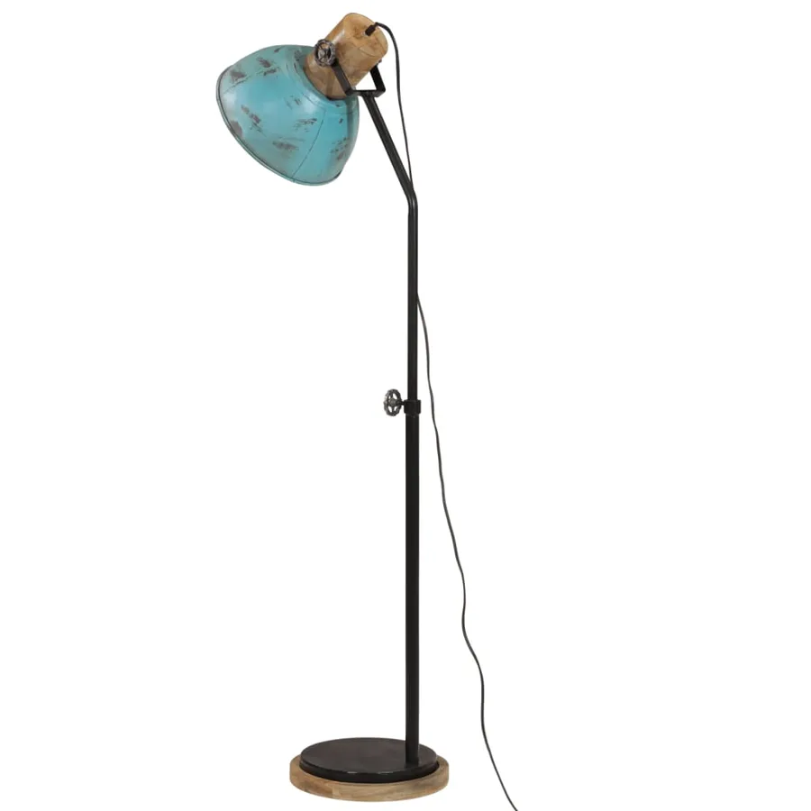 Lampadaire 25 W bleu délavé 30x30x100-150 cm E27 - 5