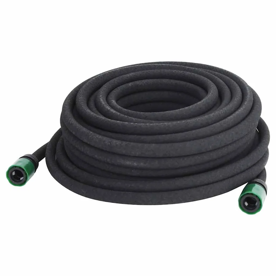 Tuyau d'arrosage de jardin noir 0,6" 25 m caoutchouc - 3